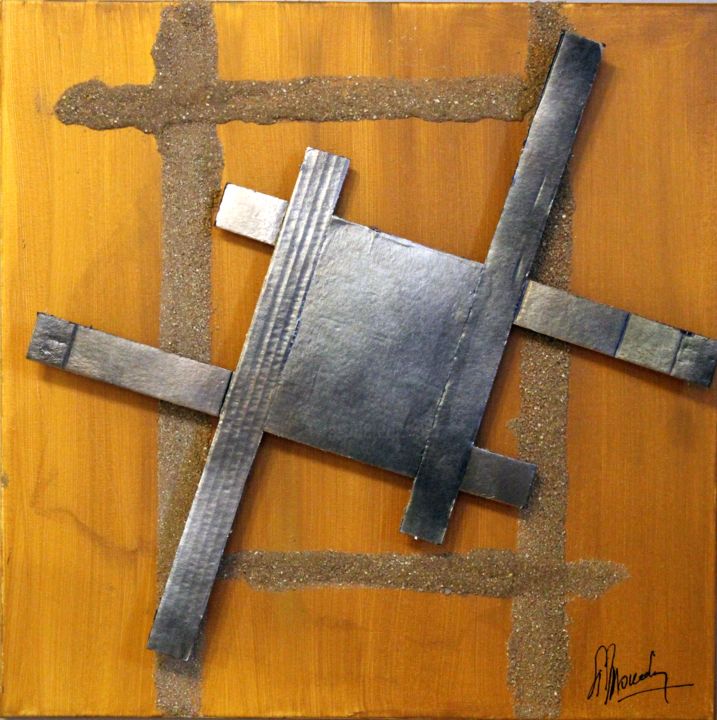 Картина под названием "3Dsablé" - Marc Simondin (SiMondin), Подлинное произведение искусства, Акрил