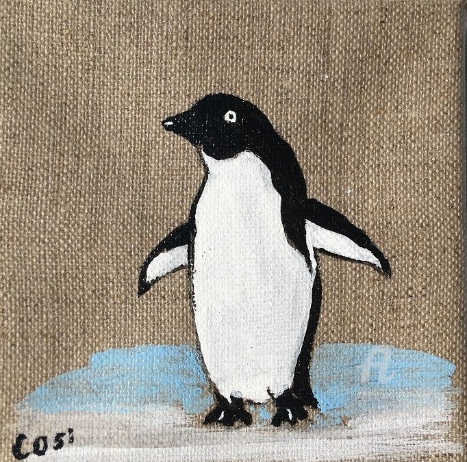 Pingouin Painting By Simone Collet Artmajeur