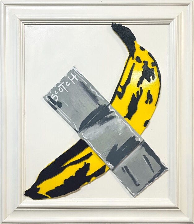 Scultura intitolato "Andy Warhol VS Maur…" da Simone De Rosa, Opera d'arte originale, Acrilico