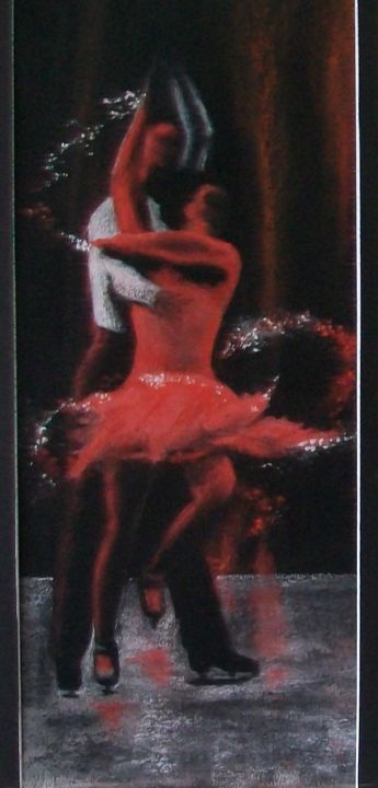 Peinture intitulée "Magie-de-la-danse-s…" par Simone Mugnier, Œuvre d'art originale