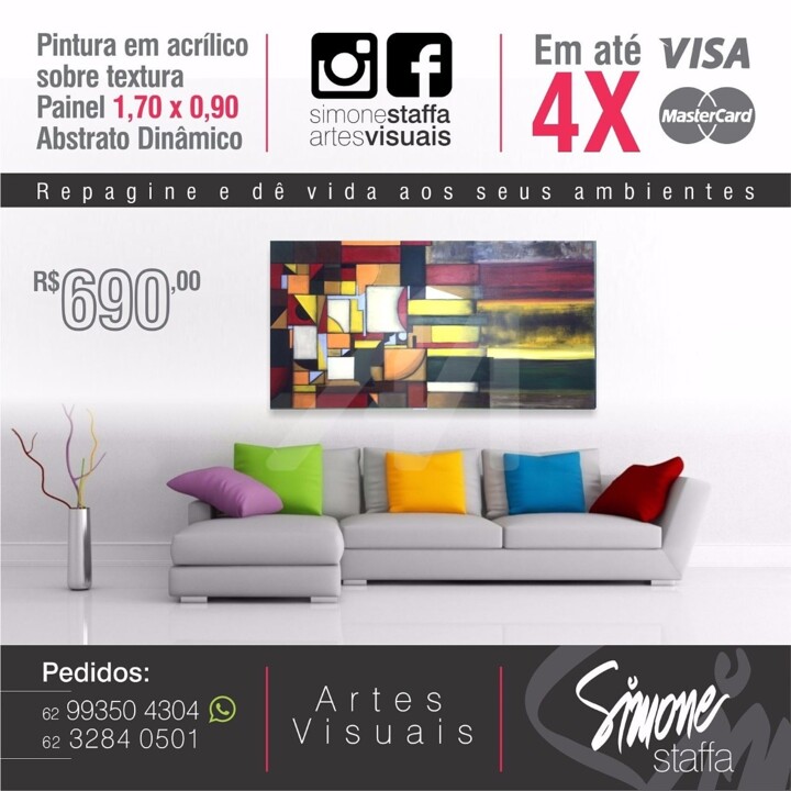 Pintura intitulada "img-20170829-234402…" por Simone Staffa De Carvalho, Obras de arte originais, Acrílico