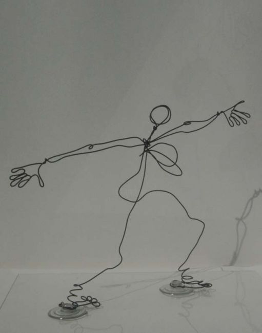 Rzeźba zatytułowany „Getting There” autorstwa Simone, Oryginalna praca, Technika mieszana