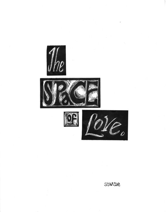 Drawing titled "The Space of Love -…" by Simone, Original Artwork