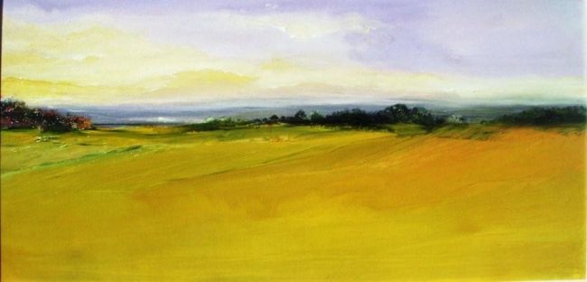 Peinture intitulée "Crepuscule" par Simone Morisy, Œuvre d'art originale,