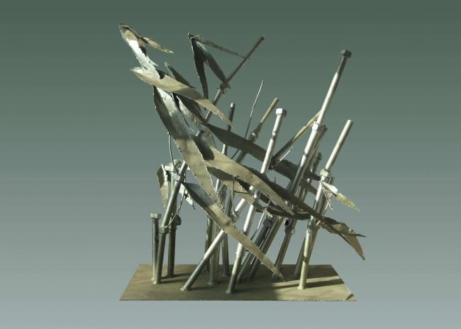 Sculpture intitulée "竹林风" par Simonlee, Œuvre d'art originale, Autre