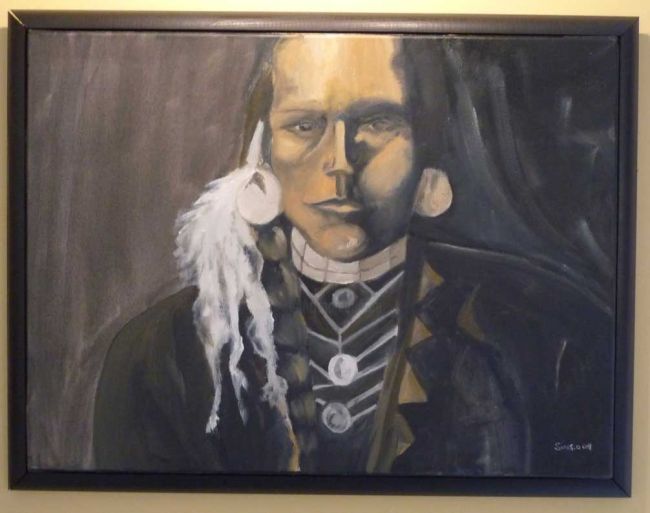 Painting titled "Portrait" by Kalikea, Original Artwork