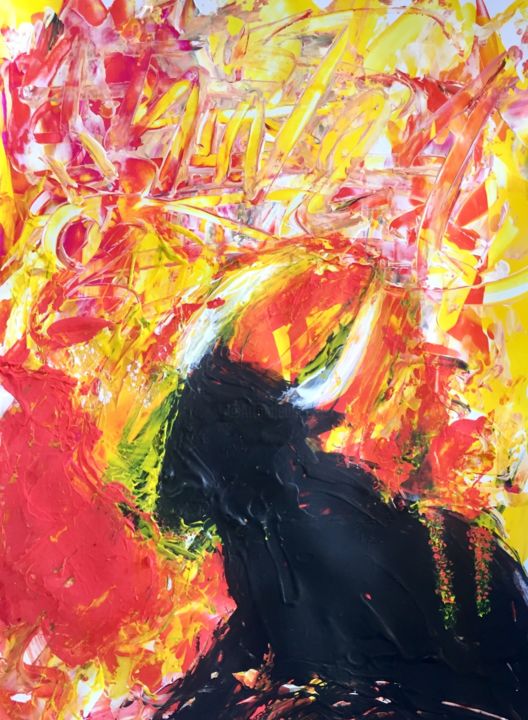 Painting titled "Toro y mata" by Sin 21, Original Artwork, Acrylic