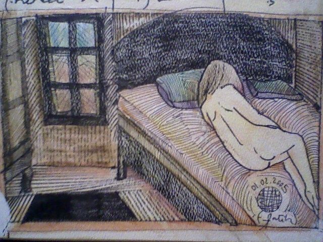 "uyku" başlıklı Tablo Resim Vitray Mozaik tarafından, Orijinal sanat