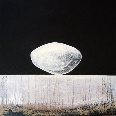 Pittura intitolato "Pierre de lune" da Francis Pessin, Opera d'arte originale, Olio