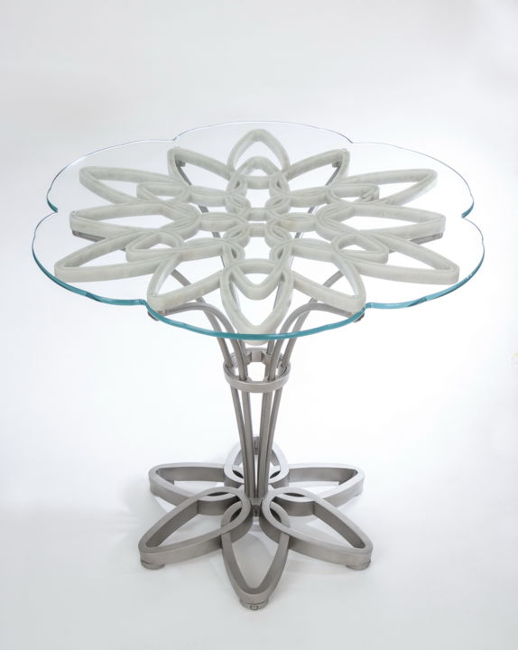 Художественная композиция под названием "table "JASMINE" (pi…" - Nenad Petrovic, Подлинное произведение искусства, Мебель