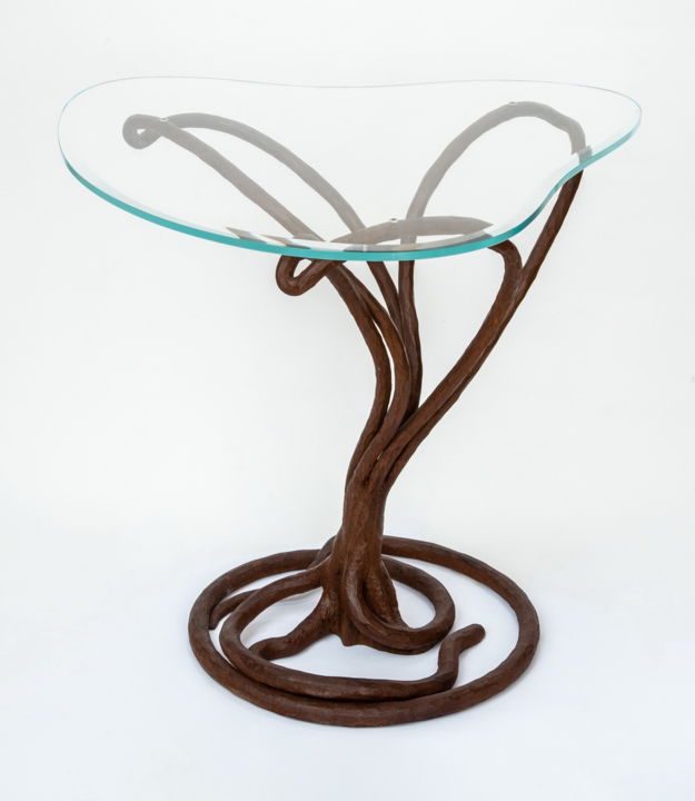 Design intitulada "Table "KOVKO" (rust…" por Nenad Petrovic, Obras de arte originais, Mobília