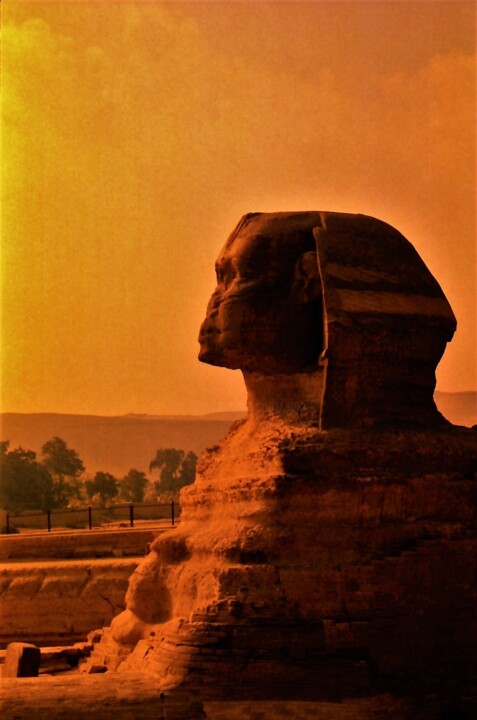 Digital Arts titled "sphinx im morgenlic…" by Sigrun Neumann (Sineu), Original Artwork