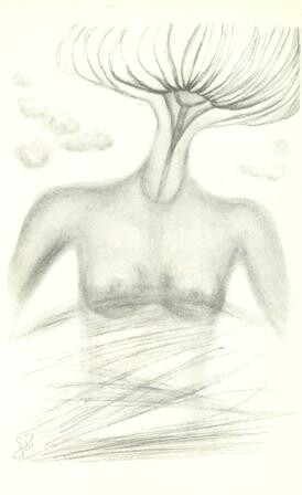 Zeichnungen mit dem Titel "Der Regen der Liebe…" von Sigrun Neumann (Sineu), Original-Kunstwerk, Andere