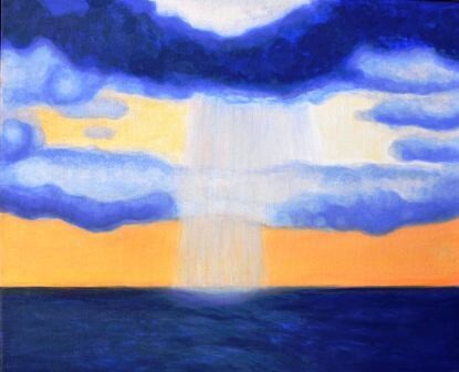 Malerei mit dem Titel "le mouvement au ciel" von Sigrun Neumann (Sineu), Original-Kunstwerk, Acryl