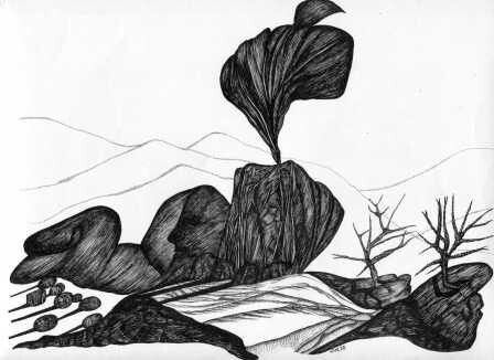 Zeichnungen mit dem Titel "series Sahara-Alger…" von Sigrun Neumann (Sineu), Original-Kunstwerk, Andere