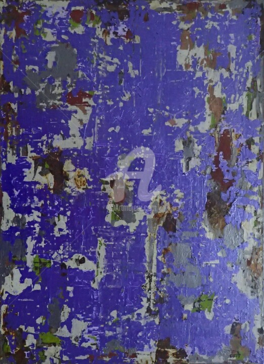 Painting titled "Purple Prose" by Sio Montera, Original Artwork, Acrylic