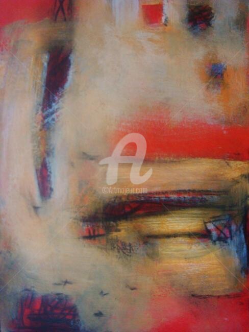 Painting titled "Untitled F" by Sio Montera, Original Artwork, Oil