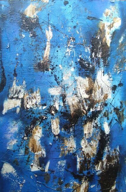 Malerei mit dem Titel "Lost in Tambobo Bay" von Sio Montera, Original-Kunstwerk, Öl