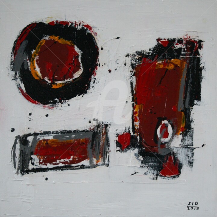 Painting titled "Of Material and Spi…" by Sio Montera, Original Artwork, Acrylic