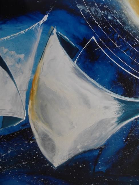 Pittura intitolato "OCEANIQUE" da Raphael Kaikilekofe, Opera d'arte originale