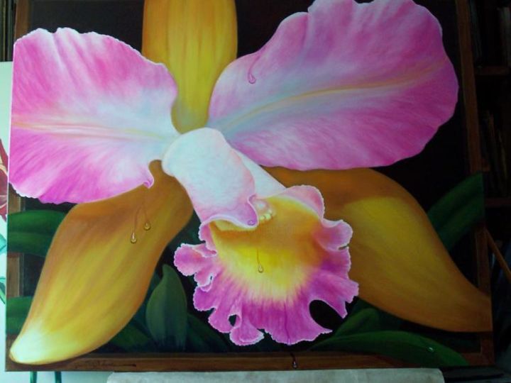 Orquidea, Pintura por Siomara Ochoa Blanco | Artmajeur