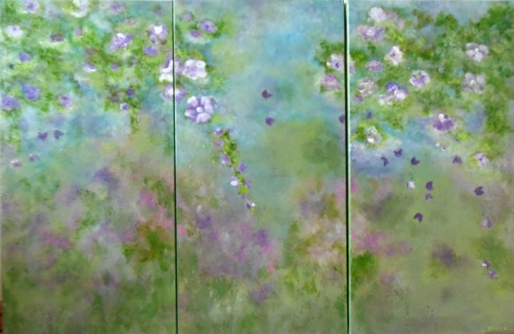 Peinture intitulée "papillons" par Sisca Couleurs, Œuvre d'art originale, Acrylique