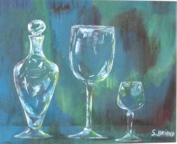 Peinture intitulée "Transparence" par Sylvie Briand, Œuvre d'art originale, Huile