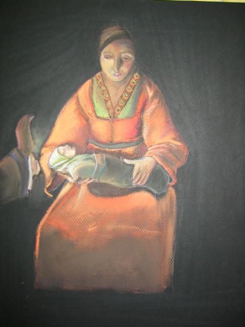 「La lumière du monde」というタイトルの絵画 Sylvie Briandによって, オリジナルのアートワーク