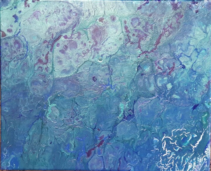 Peinture intitulée "Les rivières de l'U…" par Sista Christ'Elle, Œuvre d'art originale, Acrylique