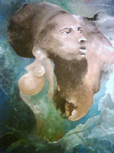 Painting titled "Rêve d'afrique" by Marina Gendry, Original Artwork