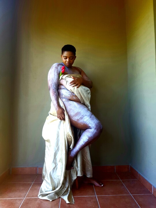 Fotografia intitolato "Body paint Vision.…" da Siviwe Honobroke Mashiyi, Opera d'arte originale, Fotografia digitale