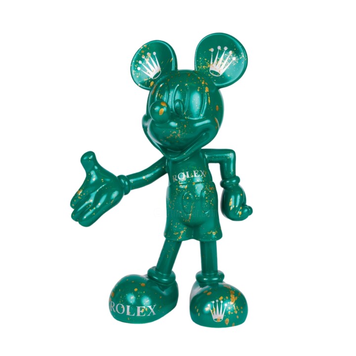 Scultura intitolato "Mickey Love Rolex" da Ske, Opera d'arte originale, Acrilico