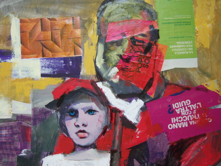 Painting titled "Garibaldino" by Skender Balaj, Original Art,