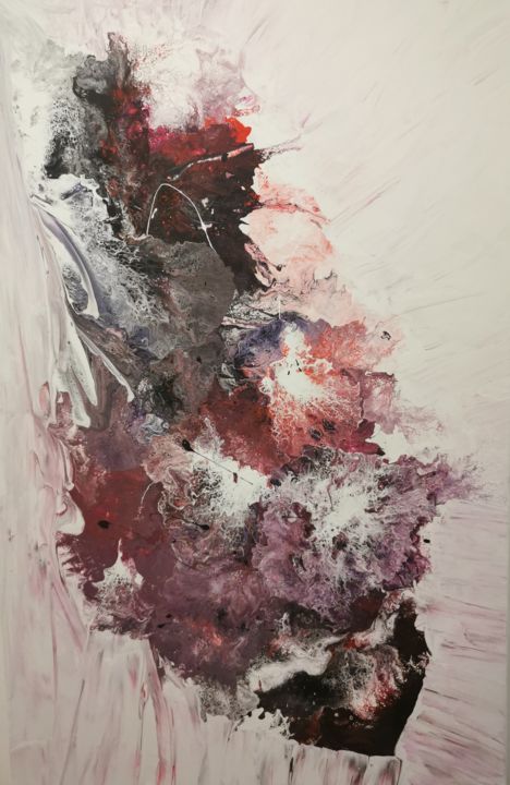 Peinture intitulée "Myocarditis" par Helena Zollner, Œuvre d'art originale, Acrylique