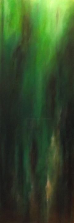 Peinture intitulée "song of the drowned…" par Skipp Von Danzig, Œuvre d'art originale, Huile Monté sur Châssis en bois