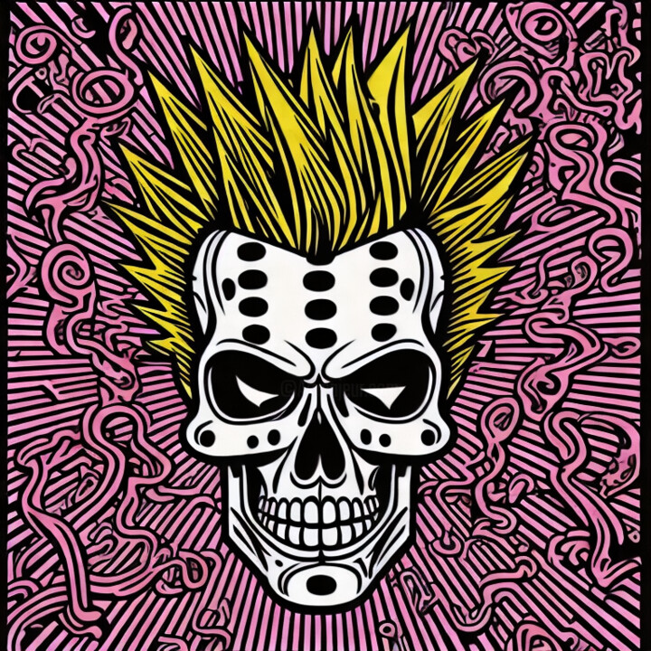 Incisioni, stampe intitolato "skullpop deluxe ser…" da Skullvers3, Opera d'arte originale, Stampa digitale
