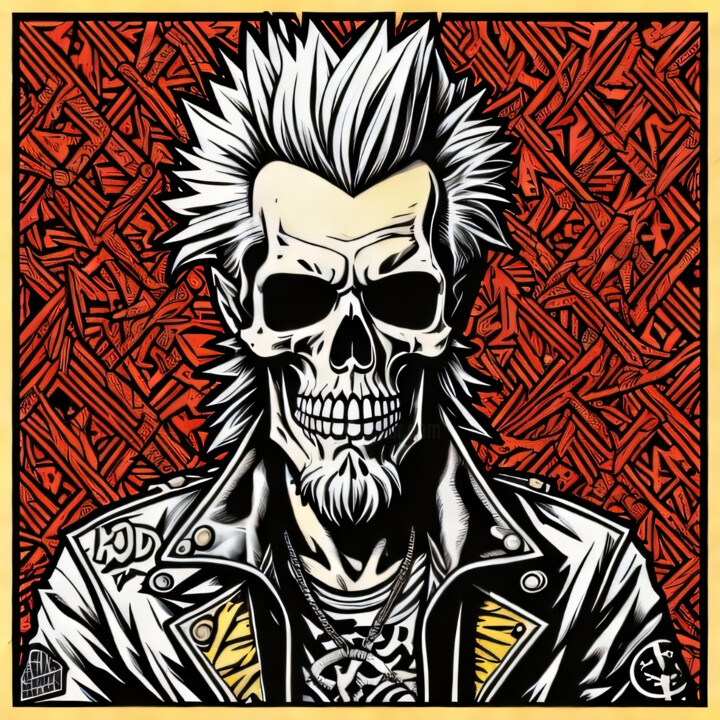 Printmaking titled "skullpop special se…" by Skullvers3, Original Artwork, Digital Print