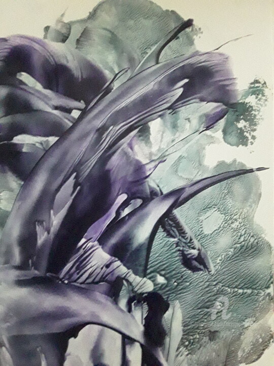 Digital Arts titled "Orca" by Heather Prosser, Original Artwork, Encaustic