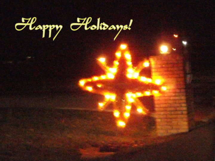 Photography titled "Happy Holidays Star…" by Skyler, Original Artwork