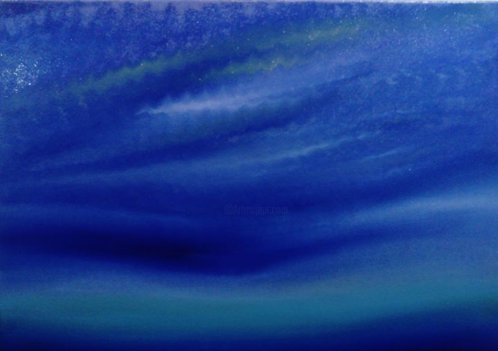 Peinture intitulée "Neptun" par Anton White, Œuvre d'art originale, Huile