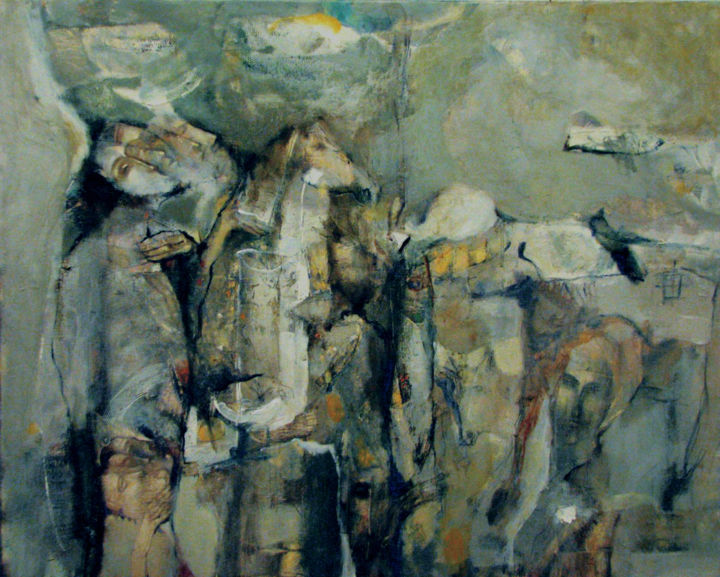 Painting titled ""Presage"" by Slav Krivoshiev, Original Artwork