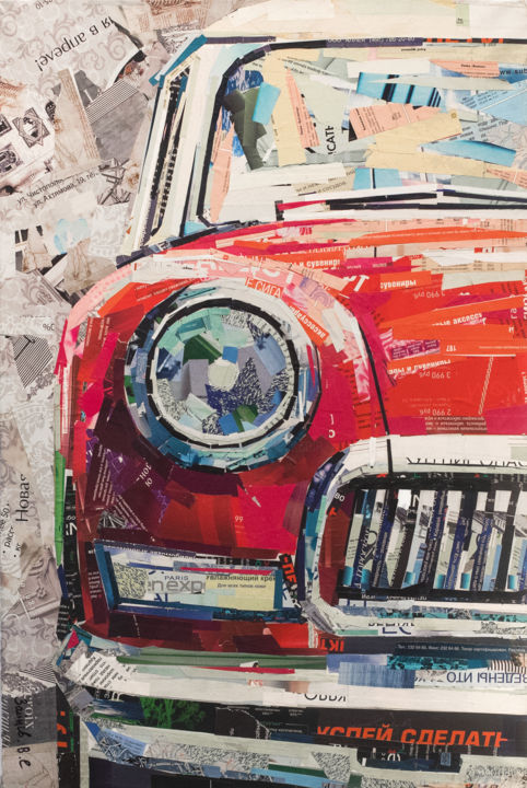 Colagens intitulada "retro" por Слава Зайцев, Obras de arte originais, Colagens