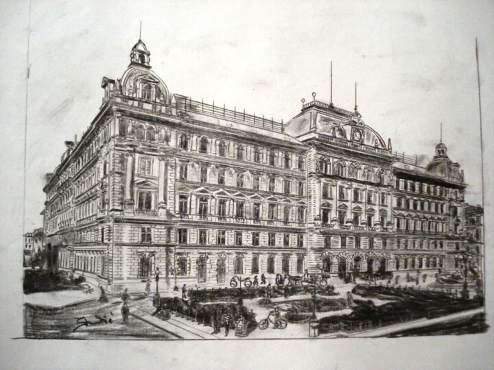 "Trieste - Palazzo d…" başlıklı Resim Slavic Astulic tarafından, Orijinal sanat