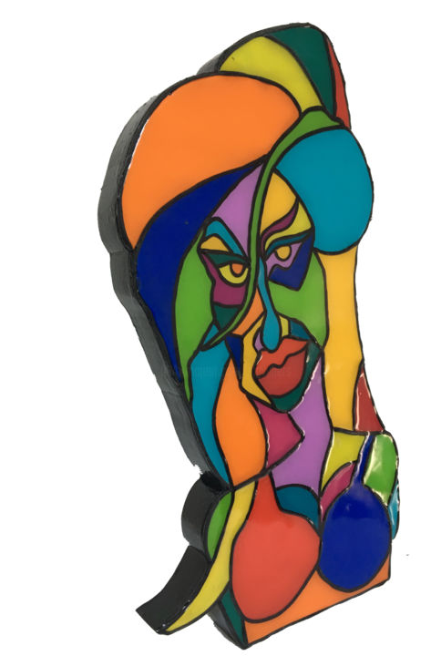 Sculpture titled "AMY" by Sophie Chevallier Lavilliers, Original Art, Wood