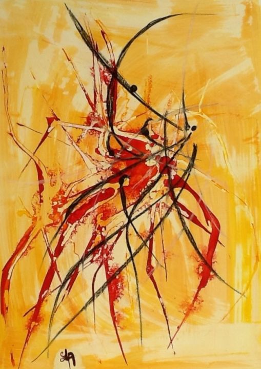 Peinture intitulée "image.jpg" par Sandrine Lopez De Arias - Sla, Œuvre d'art originale, Huile