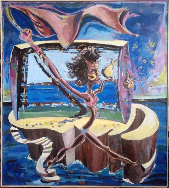 Painting titled "Live freedom" by Slikar Dusan D. Petrovic, Original Artwork, Acrylic