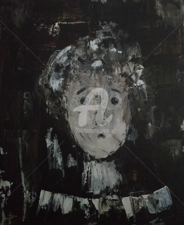 Peinture intitulée "colette" par Slobka, Œuvre d'art originale, Acrylique