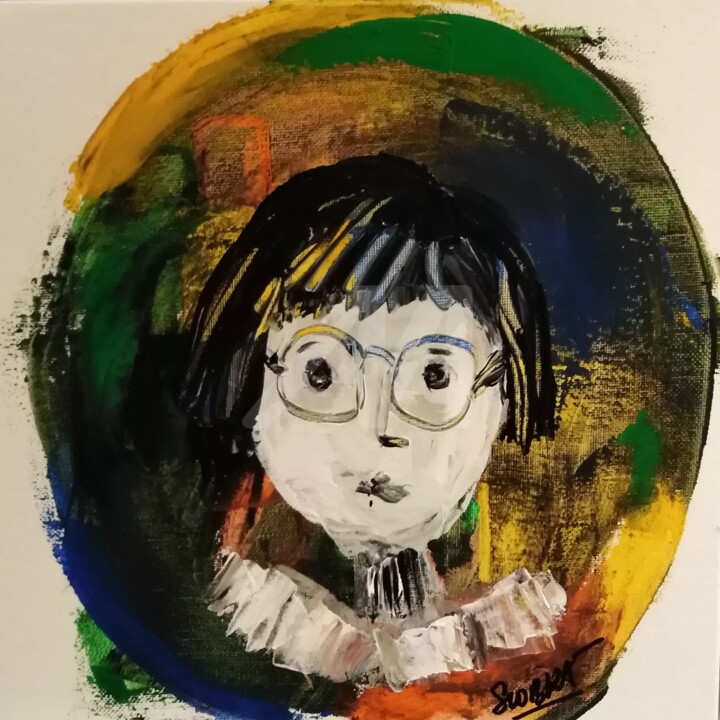 Peinture intitulée ""Alice"" par Slobka, Œuvre d'art originale, Acrylique