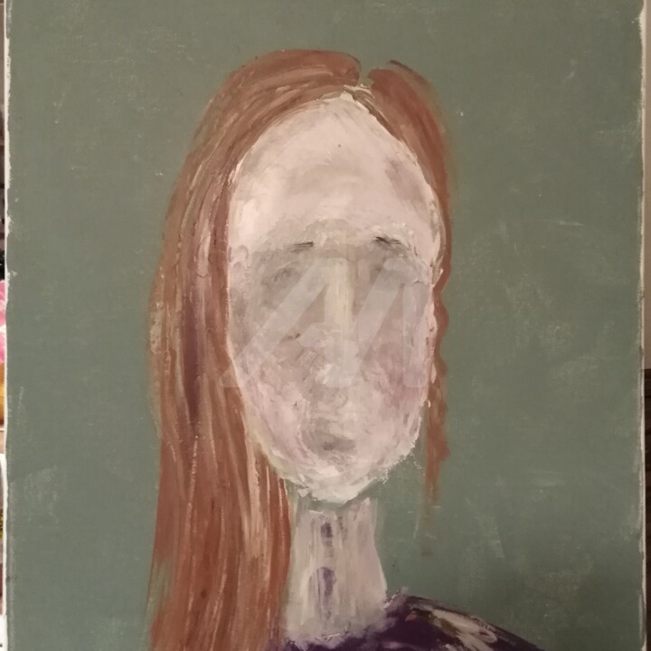 Peinture intitulée ""Thérésa"" par Slobka, Œuvre d'art originale, Acrylique