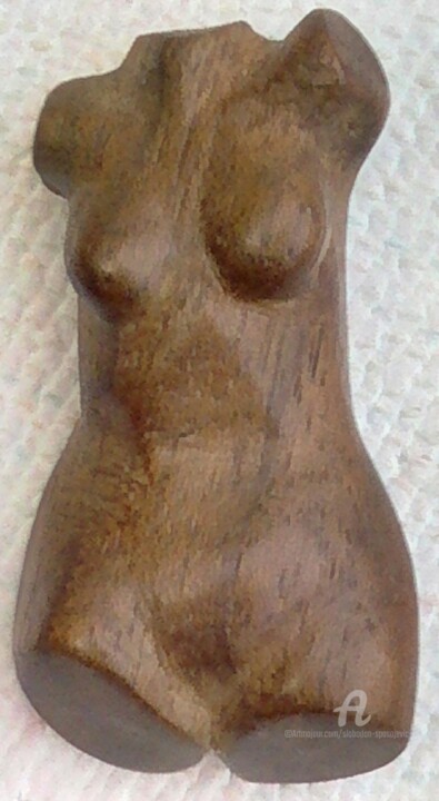 Sculpture titled "Torzo" by Slobodan Spasojevic (Spaki), Original Artwork, Wood